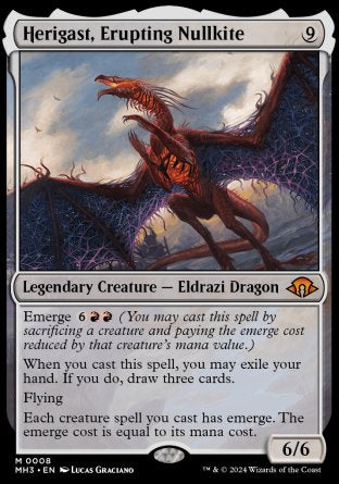 (008) Magic The Gathering Modern Horizons 3 Single: Herigast, Erupting Nullkite  Mythic