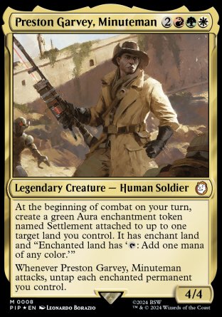 (008) Magic The Gathering Universes Beyond: Fallout Single: Preston Garvey, Minuteman  Mythic