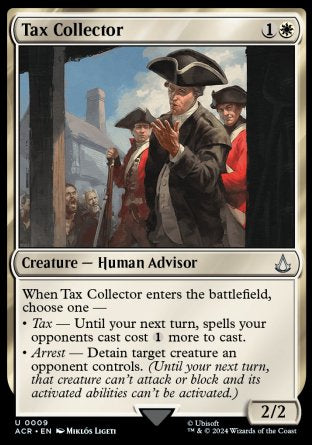 (009) Magic The Gathering Universes Beyond: Assassin's Creed Single: Tax Collector  Uncommon