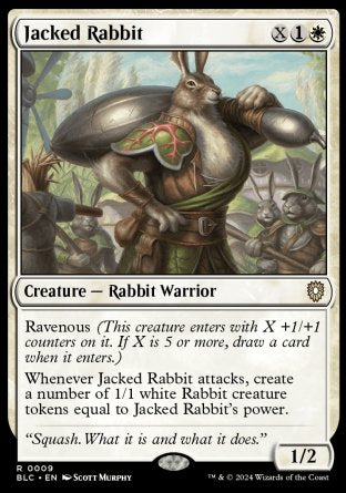 (009) Magic The Gathering Commander: Bloomburrow Single: Jacked Rabbit  Rare