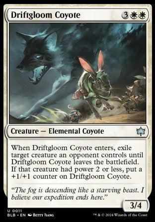 (011) Magic The Gathering Bloomburrow Single: Driftgloom Coyote  Uncommon