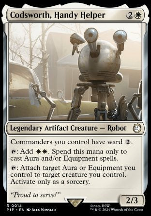 (014) Magic The Gathering Universes Beyond: Fallout Single: Codsworth, Handy Helper  Rare