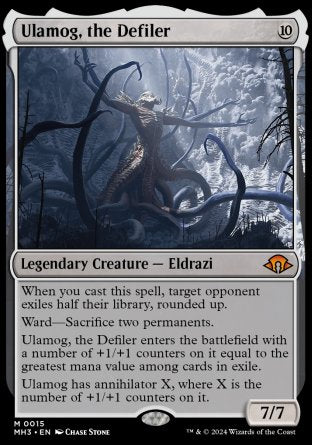 (015) Magic The Gathering Modern Horizons 3 Single: Ulamog, the Defiler  Mythic