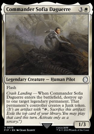 (015) Magic The Gathering Universes Beyond: Fallout Single: Commander Sofia Daguerre  Uncommon