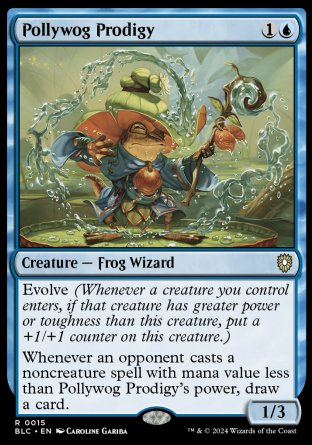 (015) Magic The Gathering Commander: Bloomburrow Single: Pollywog Prodigy  Rare