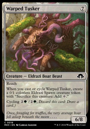 (016) Magic The Gathering Modern Horizons 3 Single: Warped Tusker  Common