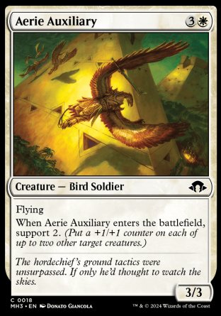 (018) Magic The Gathering Modern Horizons 3 Single: Aerie Auxiliary  Common