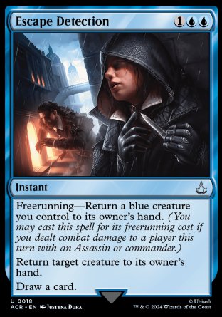 (018) Magic The Gathering Universes Beyond: Assassin's Creed Single: Escape Detection  Uncommon