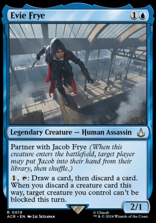 (019) Magic The Gathering Universes Beyond: Assassin's Creed Single: Evie Frye  Rare