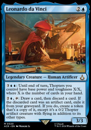 (020) Magic The Gathering Universes Beyond: Assassin's Creed Single: Leonardo da Vinci  Mythic