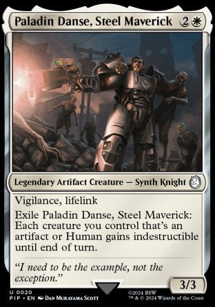 (020) Magic The Gathering Universes Beyond: Fallout Single: Paladin Danse, Steel Maverick  Uncommon