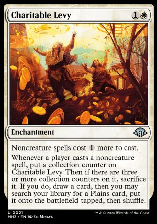 (021) Magic The Gathering Modern Horizons 3 Single: Charitable Levy  Uncommon