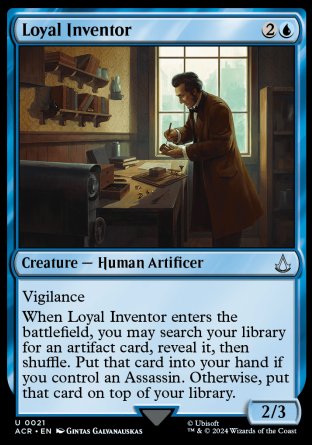 (021) Magic The Gathering Universes Beyond: Assassin's Creed Single: Loyal Inventor  Uncommon