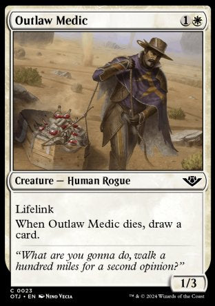 (023) Magic The Gathering Outlaws of Thunder Junction Single: Outlaw Medic  Common