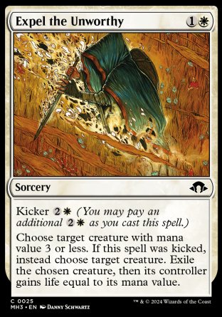 (025) Magic The Gathering Modern Horizons 3 Single: Expel the Unworthy  Common