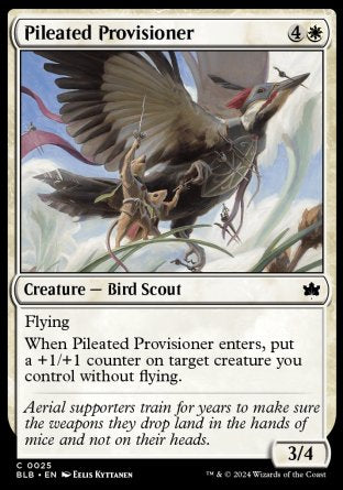 (025) Magic The Gathering Bloomburrow Single: Pileated Provisioner  Common