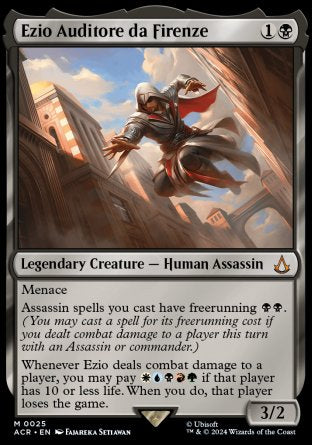 (025) Magic The Gathering Universes Beyond: Assassin's Creed Single: Ezio Auditore da Firenze (V.1)  Mythic