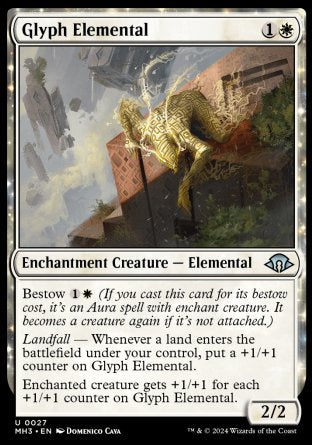 (027) Magic The Gathering Modern Horizons 3 Single: Glyph Elemental  Uncommon