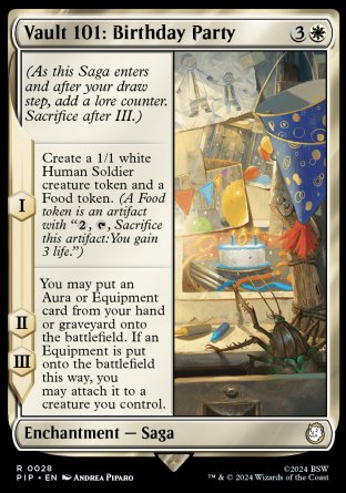 (028) Magic The Gathering Universes Beyond: Fallout Single: Vault 101: Birthday Party  Rare