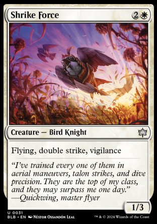 (031) Magic The Gathering Bloomburrow Single: Shrike Force  Uncommon