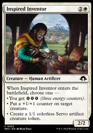 (032) Magic The Gathering Modern Horizons 3 Single: Inspired Inventor  Common