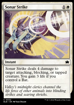 (032) Magic The Gathering Bloomburrow Single: Sonar Strike  Common