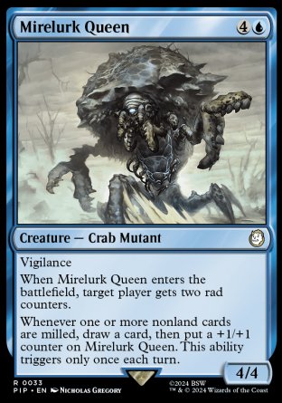 (033) Magic The Gathering Universes Beyond: Fallout Single: Mirelurk Queen  Rare