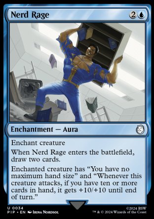 (034) Magic The Gathering Universes Beyond: Fallout Single: Nerd Rage  Uncommon