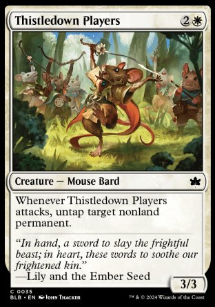 (035) Magic The Gathering Bloomburrow Single: Thistledown Players  Common