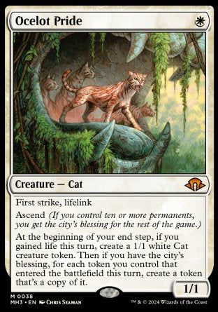 (038) Magic The Gathering Modern Horizons 3 Single: Ocelot Pride  Mythic