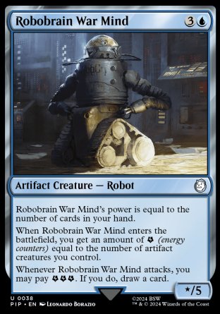 (038) Magic The Gathering Universes Beyond: Fallout Single: Robobrain War Mind  Uncommon