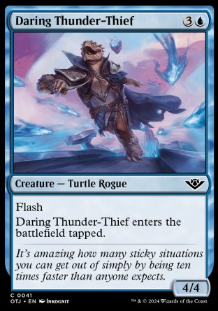 (041) Magic The Gathering Outlaws of Thunder Junction Single: Daring Thunder-Thief  Common