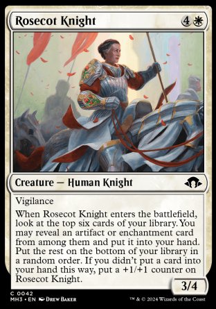 (042) Magic The Gathering Modern Horizons 3 Single: Rosecot Knight  Holo Common