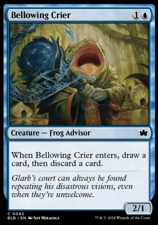 (042) Magic The Gathering Bloomburrow Single: Bellowing Crier Holo Common