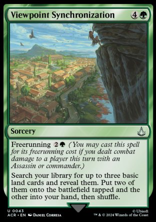 (043) Magic The Gathering Universes Beyond: Assassin's Creed Single: Viewpoint Synchronization  Holo Uncommon