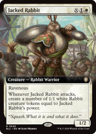 (045) Magic The Gathering Commander: Bloomburrow: Extras Single: Jacked Rabbit  Rare