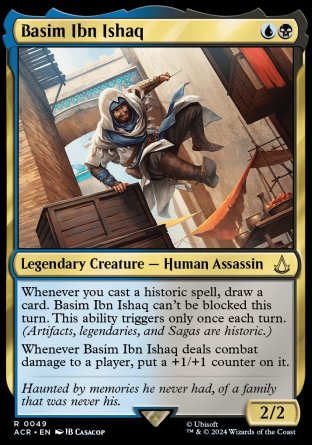 (049) Magic The Gathering Universes Beyond: Assassin's Creed Single: Basim Ibn Ishaq  Rare