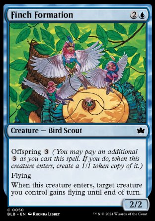 (050) Magic The Gathering Bloomburrow Single: Finch Formation  Common