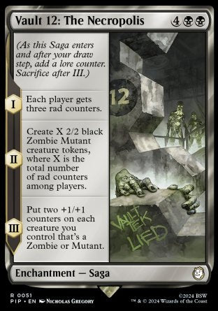 (051) Magic The Gathering Universes Beyond: Fallout Single: Vault 12: The Necropolis  Rare