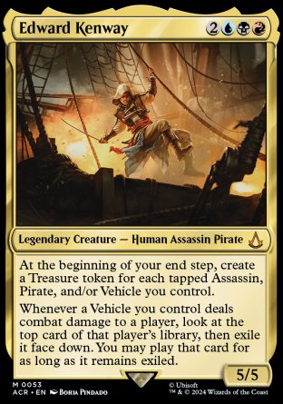 (053) Magic The Gathering Universes Beyond: Assassin's Creed Single: Edward Kenway  Mythic