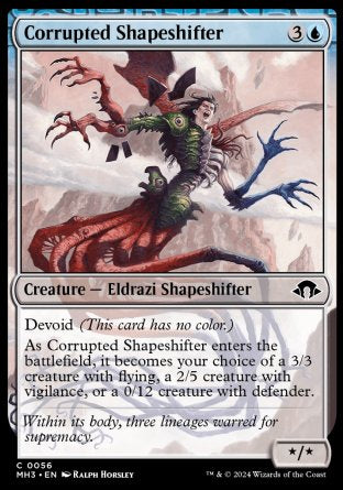 (056) Magic The Gathering Modern Horizons 3 Single: Corrupted Shapeshifter  Common