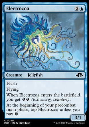 (060) Magic The Gathering Modern Horizons 3 Single: Electrozoa  Common