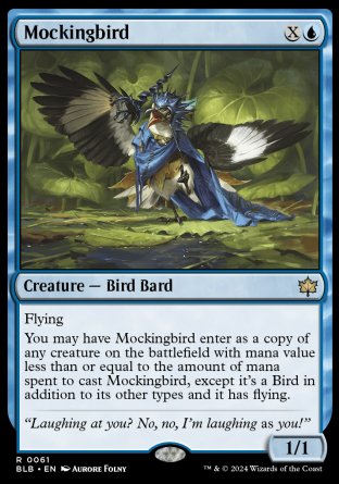 (061) Magic The Gathering Bloomburrow Single: Mockingbird  Rare