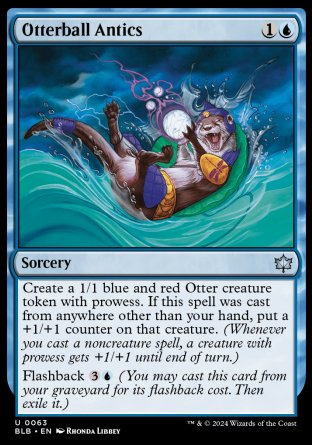 (063) Magic The Gathering Bloomburrow Single: Otterball Antics  Uncommon