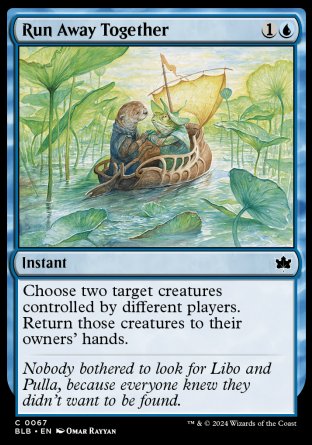 (067) Magic The Gathering Bloomburrow Single: Run Away Together  Common