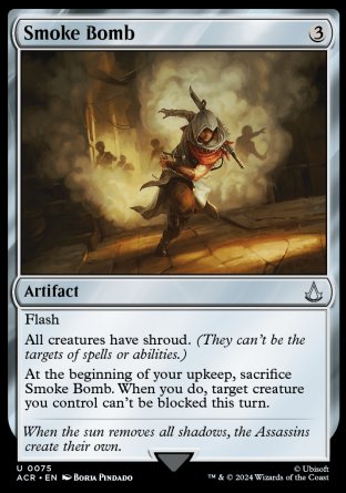 (075) Magic The Gathering Universes Beyond: Assassin's Creed Single: Smoke Bomb  Uncommon