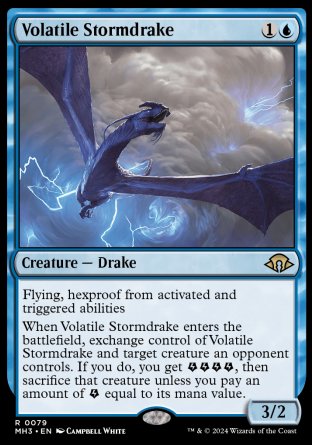 (079) Magic The Gathering Modern Horizons 3 Single: Volatile Stormdrake  Rare