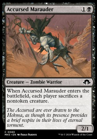 (080) Magic The Gathering Modern Horizons 3 Single: Accursed Marauder  Common