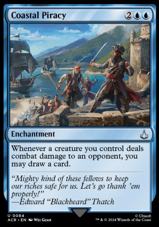 (084) Magic The Gathering Universes Beyond: Assassin's Creed Single: Coastal Piracy  Uncommon