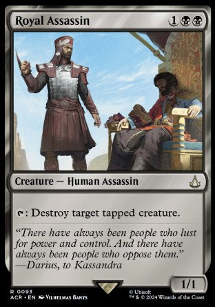 (093) Magic The Gathering Universes Beyond: Assassin's Creed Single: Royal Assassin  Holo Rare